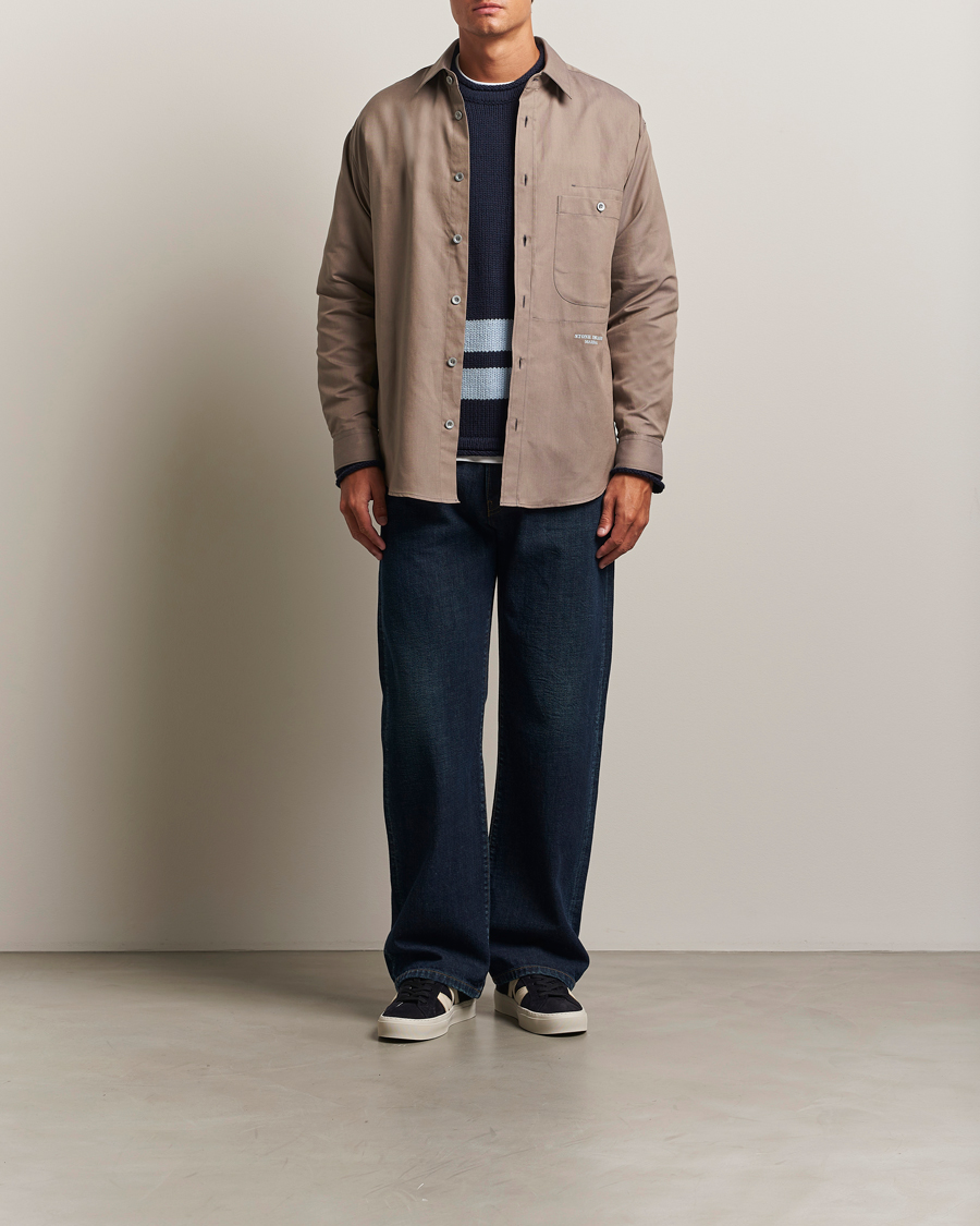 Men | Shirts | Stone Island | Marina Organic Oxford Cotton Shirt Tobacco