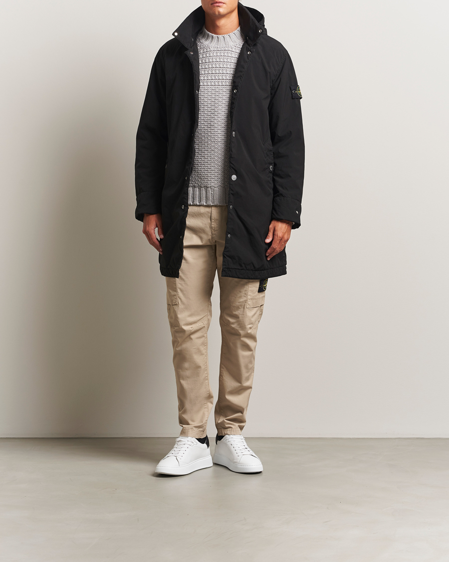 Men | Trousers | Stone Island | Supima Cotton Stretch Cargo Trousers Desert