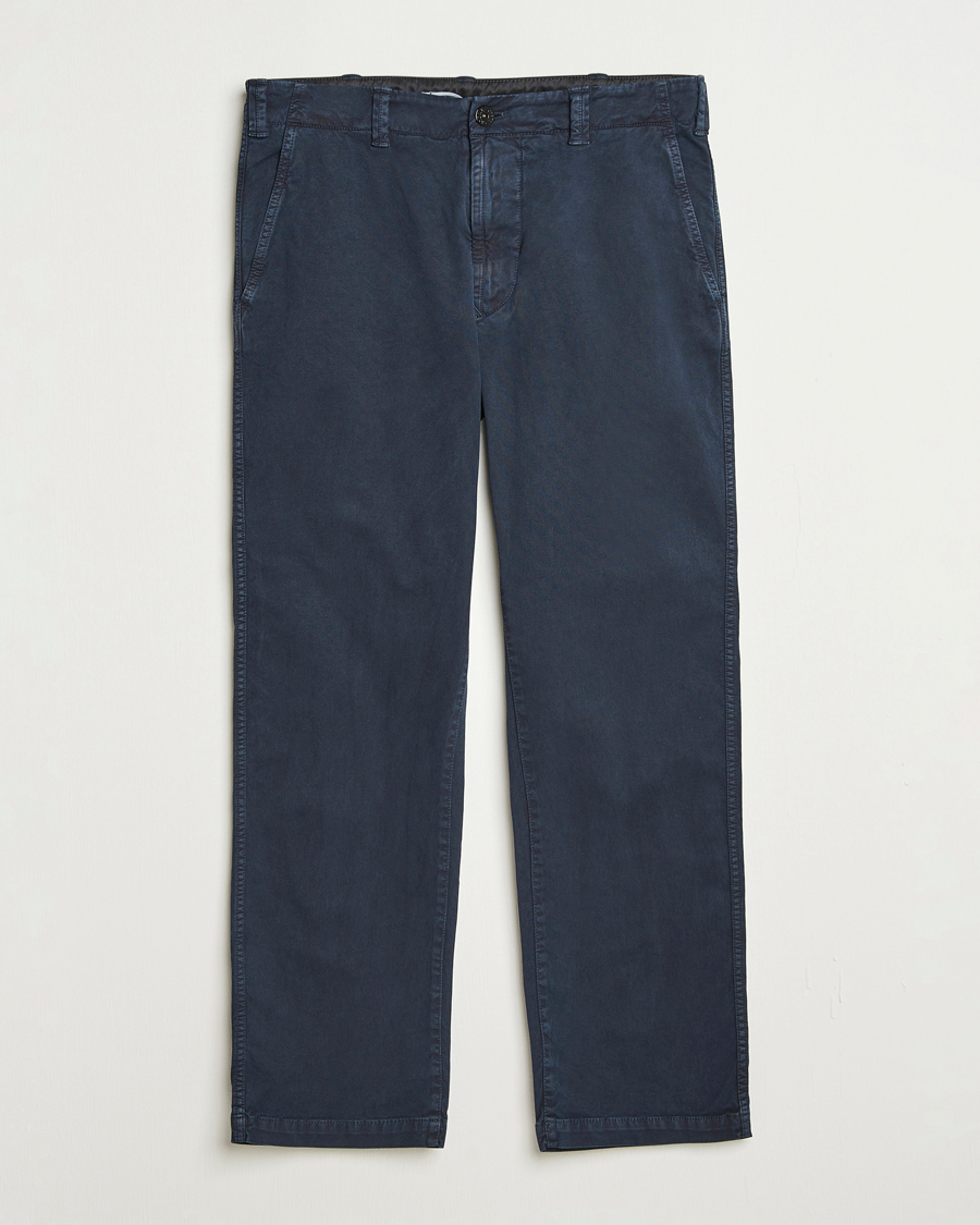 Men | Trousers | Stone Island | Cotton Twill Stretch Chino Navy