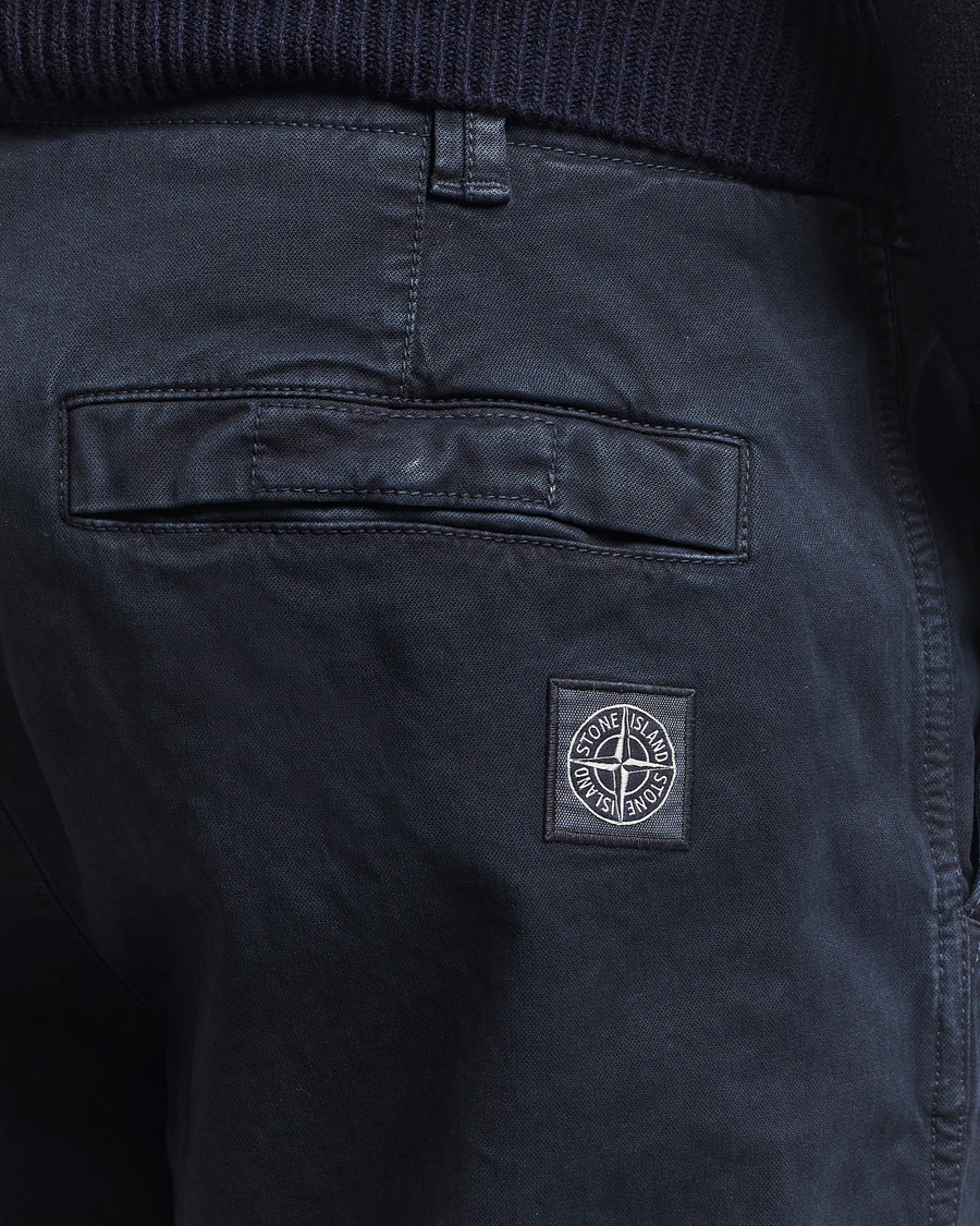 Men | Trousers | Stone Island | Cotton Twill Stretch Chino Navy