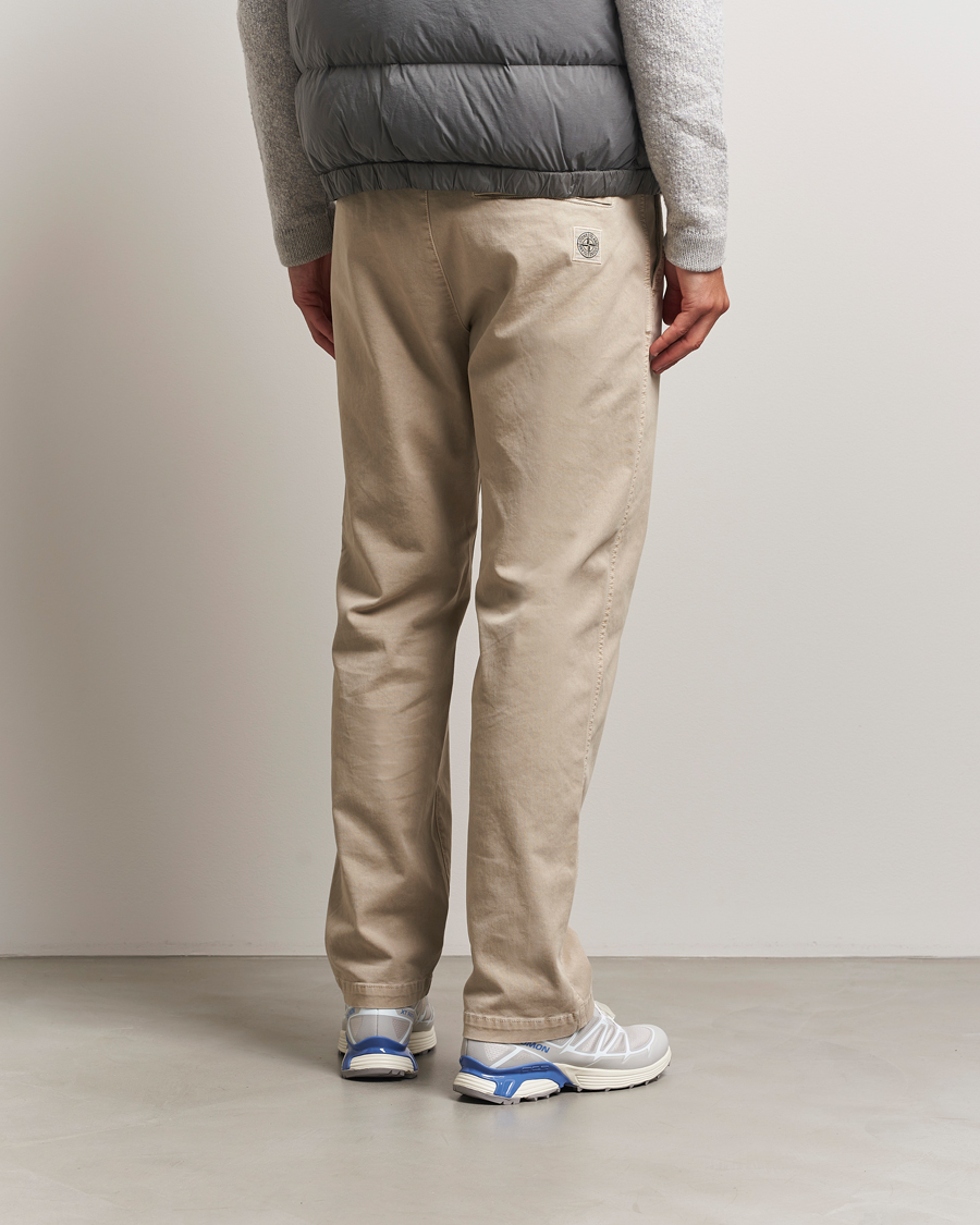 Men | Trousers | Stone Island | Cotton Twill Stretch Chino Desert