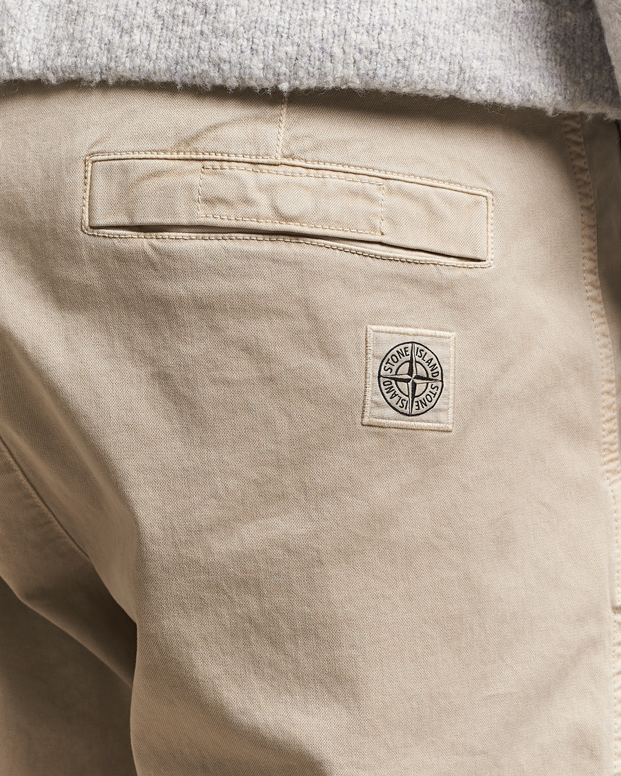 Men | Trousers | Stone Island | Cotton Twill Stretch Chino Desert