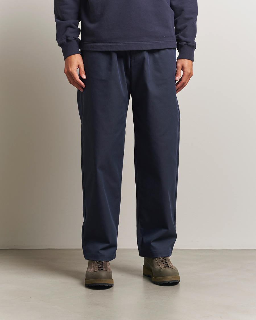 Men | Trousers | Stone Island | Marina Yard Dyed Stretch Gabardine Trousers Navy
