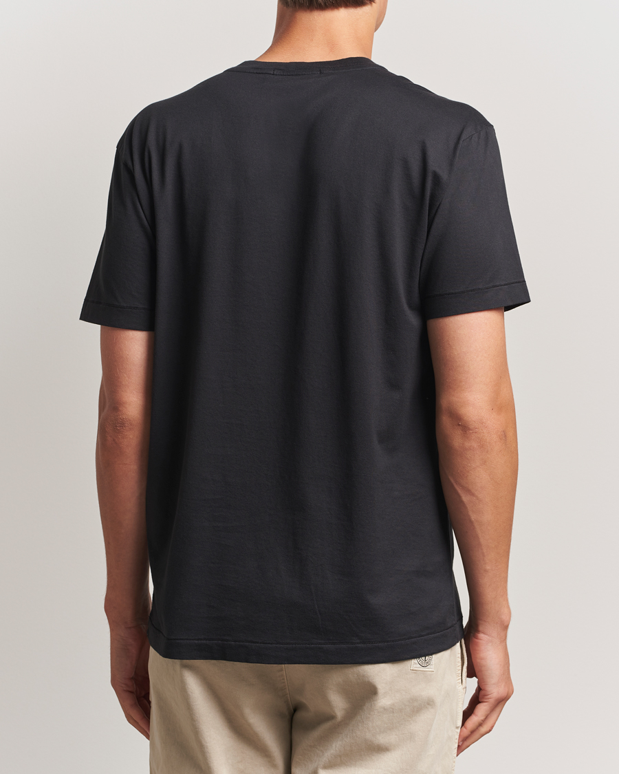 Men | T-Shirts | Stone Island | Garment Dyed Cotton Jersey T-Shirt Black