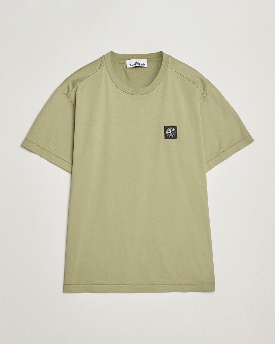 Men | T-Shirts | Stone Island | Garment Dyed Cotton Jersey T-Shirt Sage