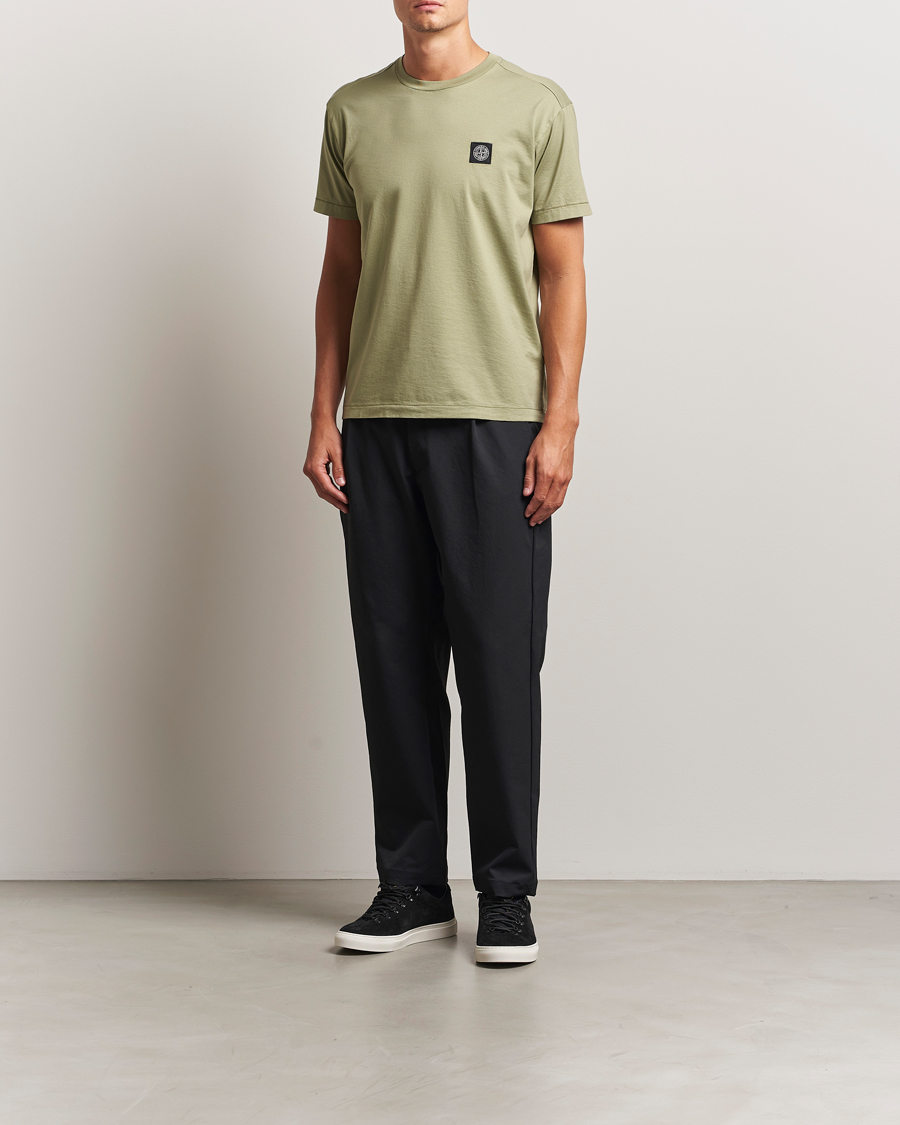 Men | T-Shirts | Stone Island | Garment Dyed Cotton Jersey T-Shirt Sage