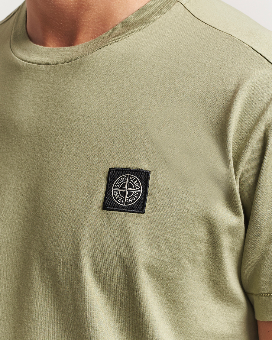 Men | T-Shirts | Stone Island | Garment Dyed Cotton Jersey T-Shirt Sage