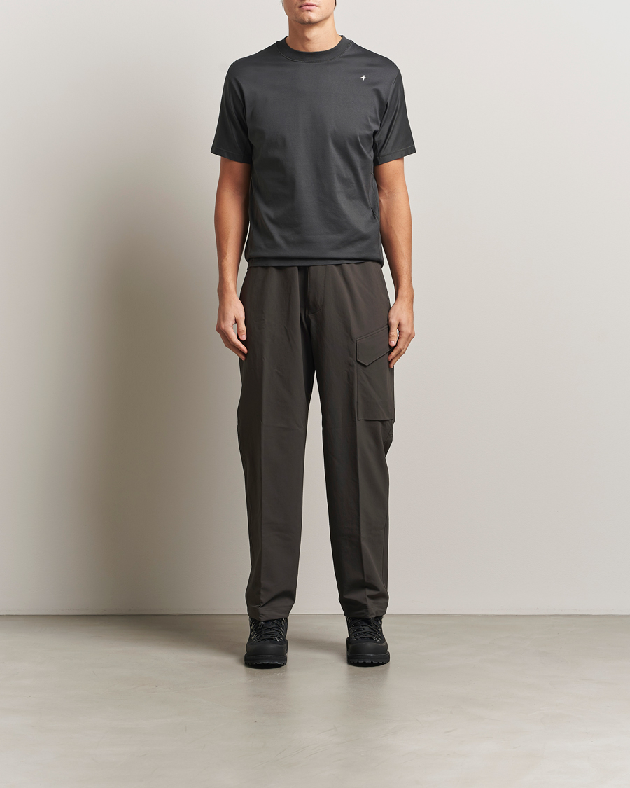 Men | T-Shirts | Stone Island | Stellina Mercerized Cotton T-Shirt Lead Grey