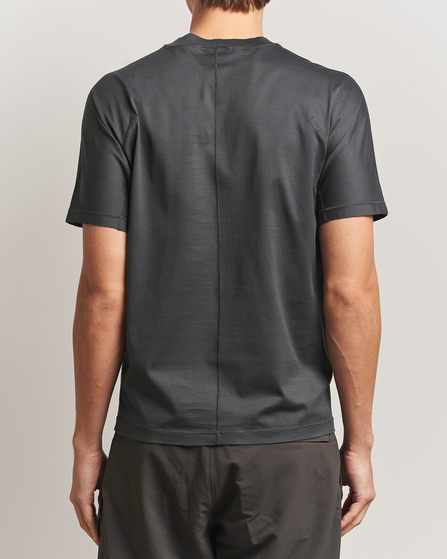 Men | T-Shirts | Stone Island | Stellina Mercerized Cotton T-Shirt Lead Grey