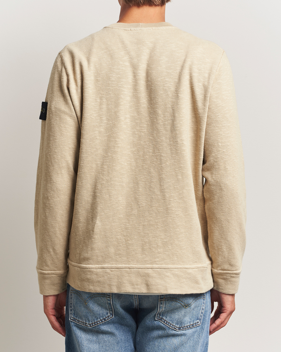 Men | Sweaters & Knitwear | Stone Island | Vanisé Brushed Heavy Cotton Sweatshirt Desert