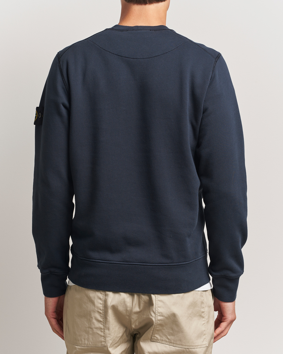 Men | Sweaters & Knitwear | Stone Island | Garment Dyed Fleece Sweatshirt Navy