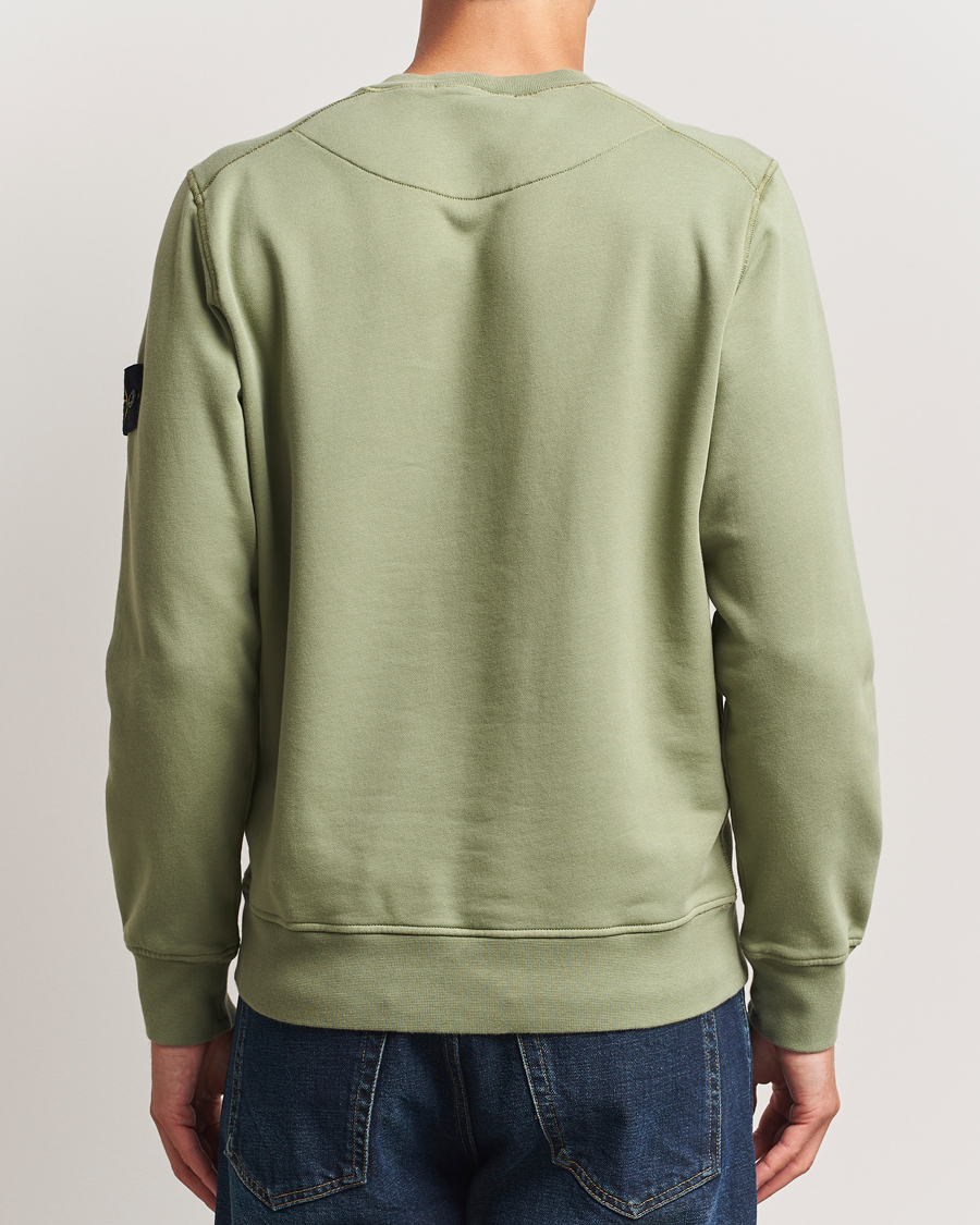 Men | Sweaters & Knitwear | Stone Island | Garment Dyed Fleece Sweatshirt Sage