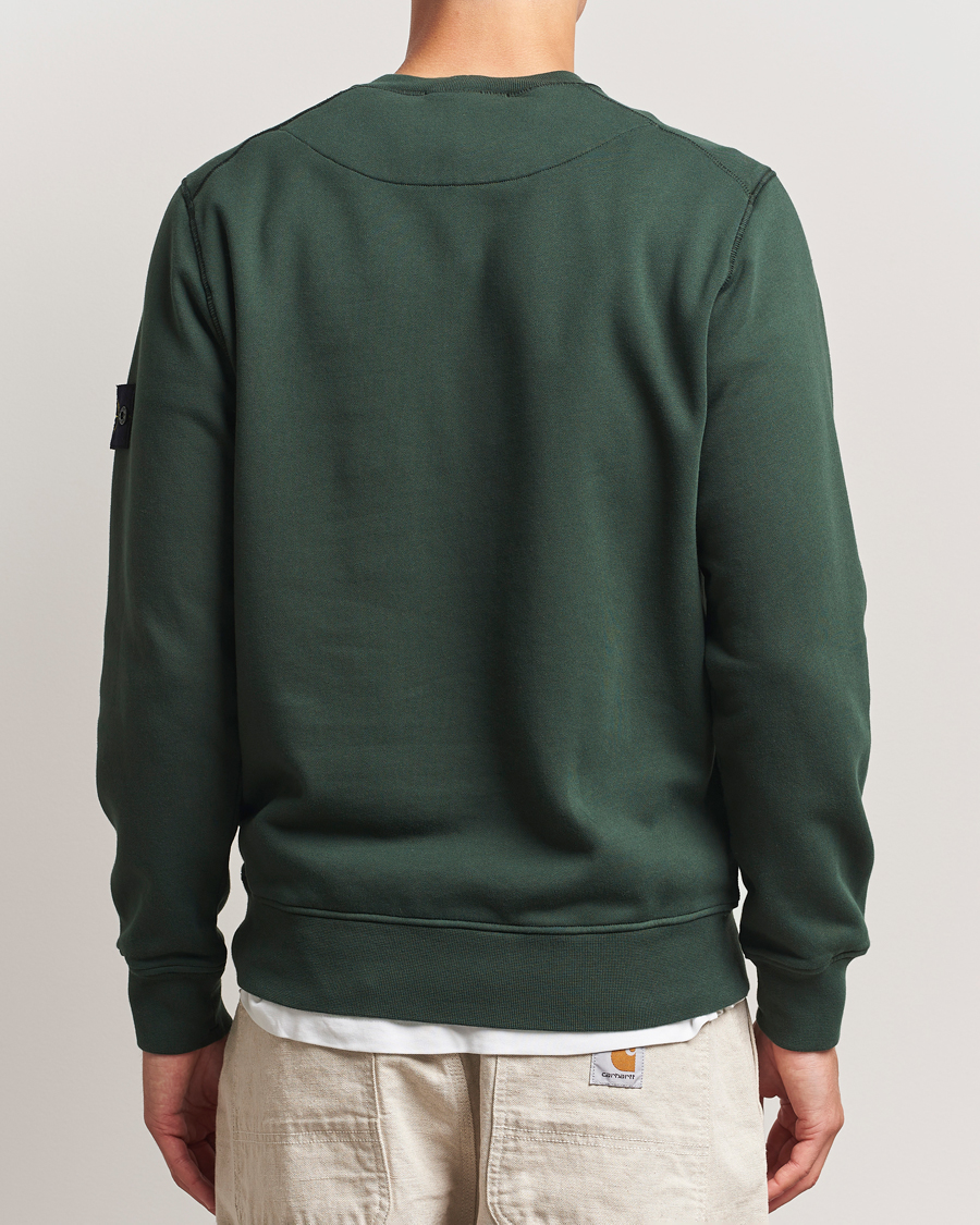 Men | Sweaters & Knitwear | Stone Island | Garment Dyed Fleece Sweatshirt Juniper