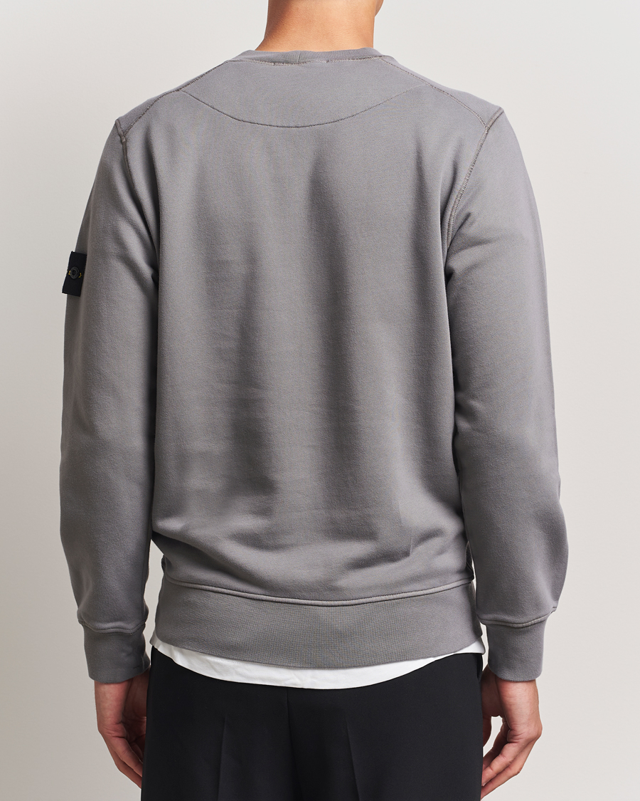 Men | Sweaters & Knitwear | Stone Island | Garment Dyed Fleece Sweatshirt Cement