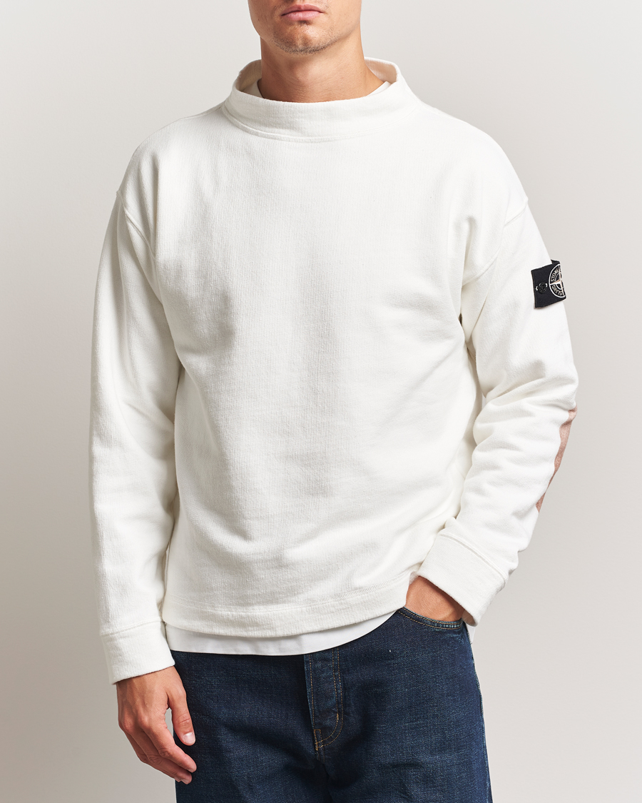 Men | Sweaters & Knitwear | Stone Island | RAW Knitted Cotton Crew Neck Natural