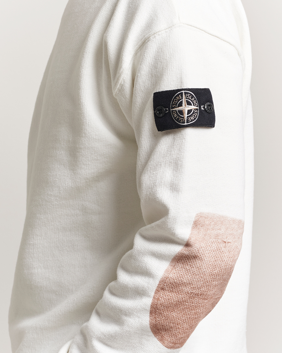 Men | Sweaters & Knitwear | Stone Island | RAW Knitted Cotton Crew Neck Natural