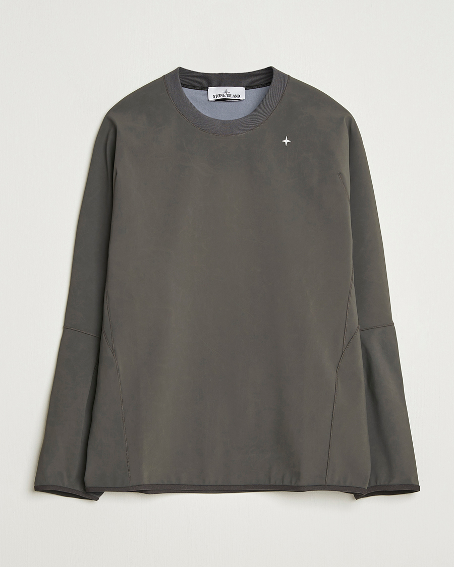Men | Sweaters & Knitwear | Stone Island | Stellina Technical Jersey Sweatshirt Lead Grey