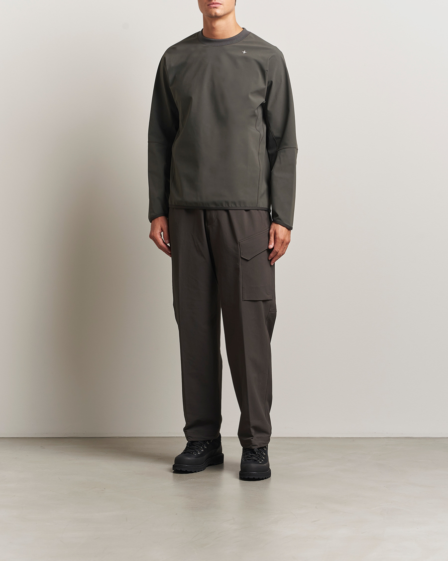Men | Sweaters & Knitwear | Stone Island | Stellina Technical Jersey Sweatshirt Lead Grey