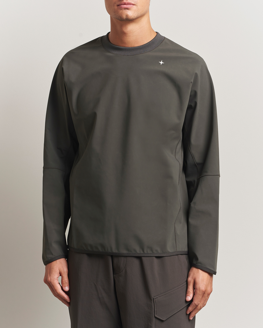 Men | Sweaters & Knitwear | Stone Island | Stellina Technical Jersey Sweatshirt Lead Grey