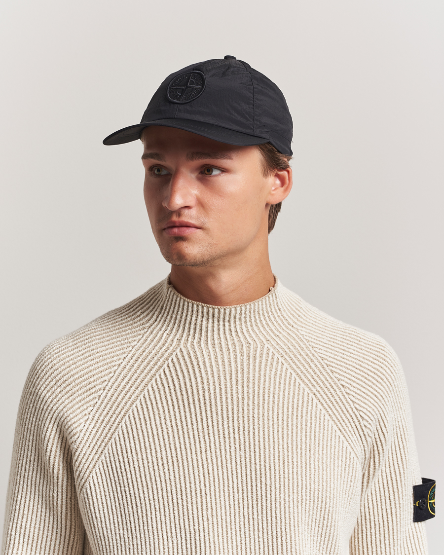 Men | Hats & Caps | Stone Island | Nylon Metal Cap Black