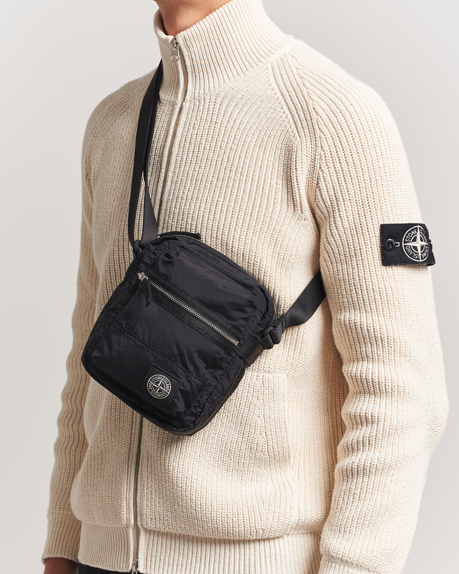 Men | Bags | Stone Island | Nylon Metal Shoulder Pouch Black