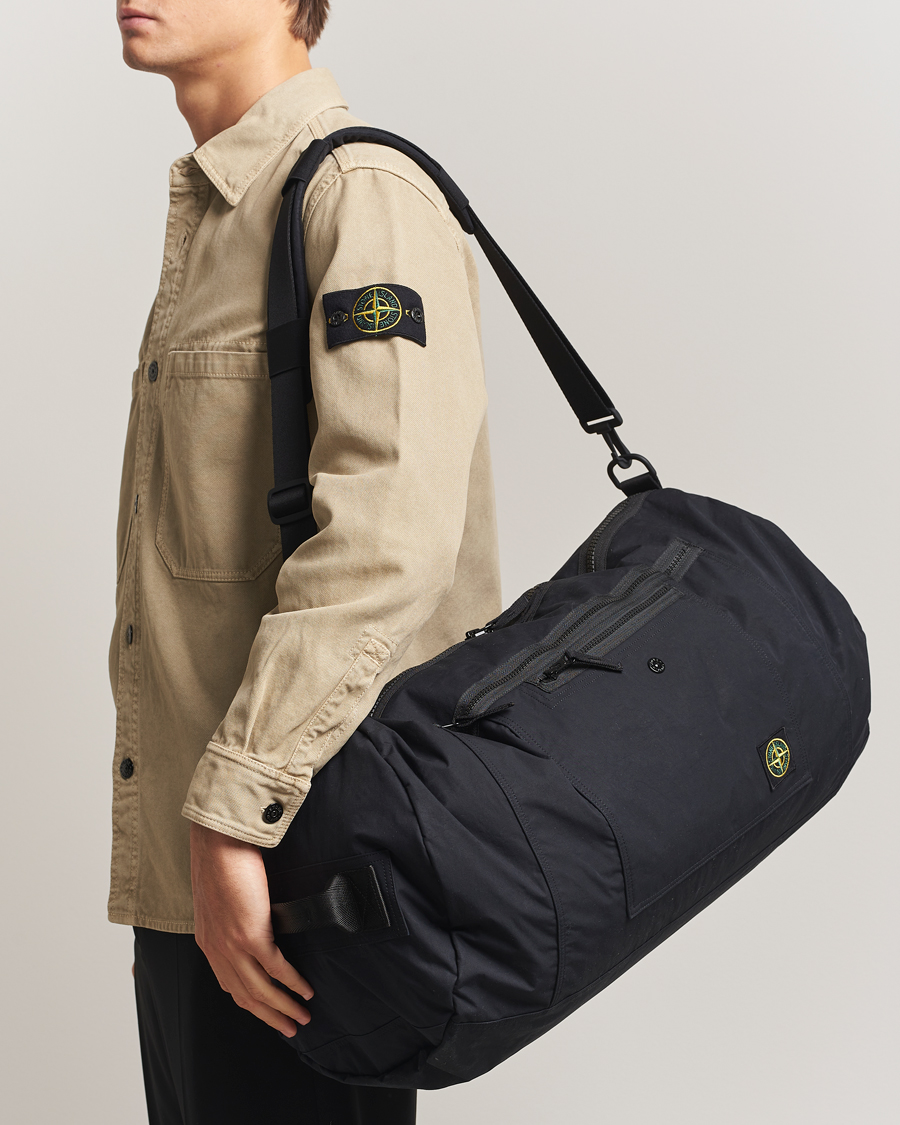 Men | Bags | Stone Island | Aluminum Tela Cotton Ripstop Weekendbag Black