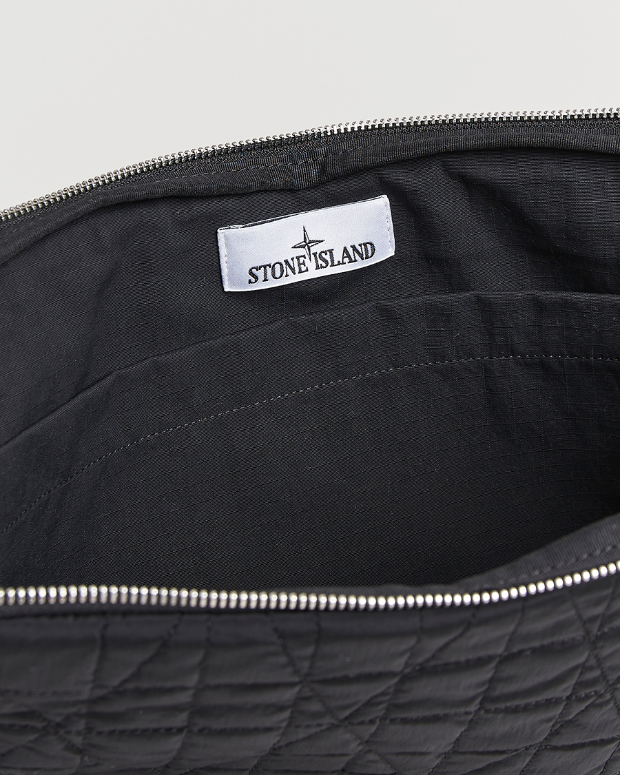 Men | Bags | Stone Island | Quilted Nylon Metal Laptop Case Black