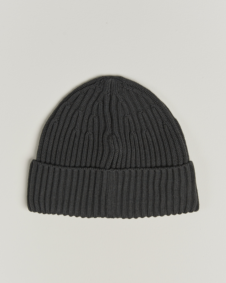 Men | Stone Island Full Rib Wool Beanie Lead Grey | Stone Island | Full Rib Wool Beanie Lead Grey