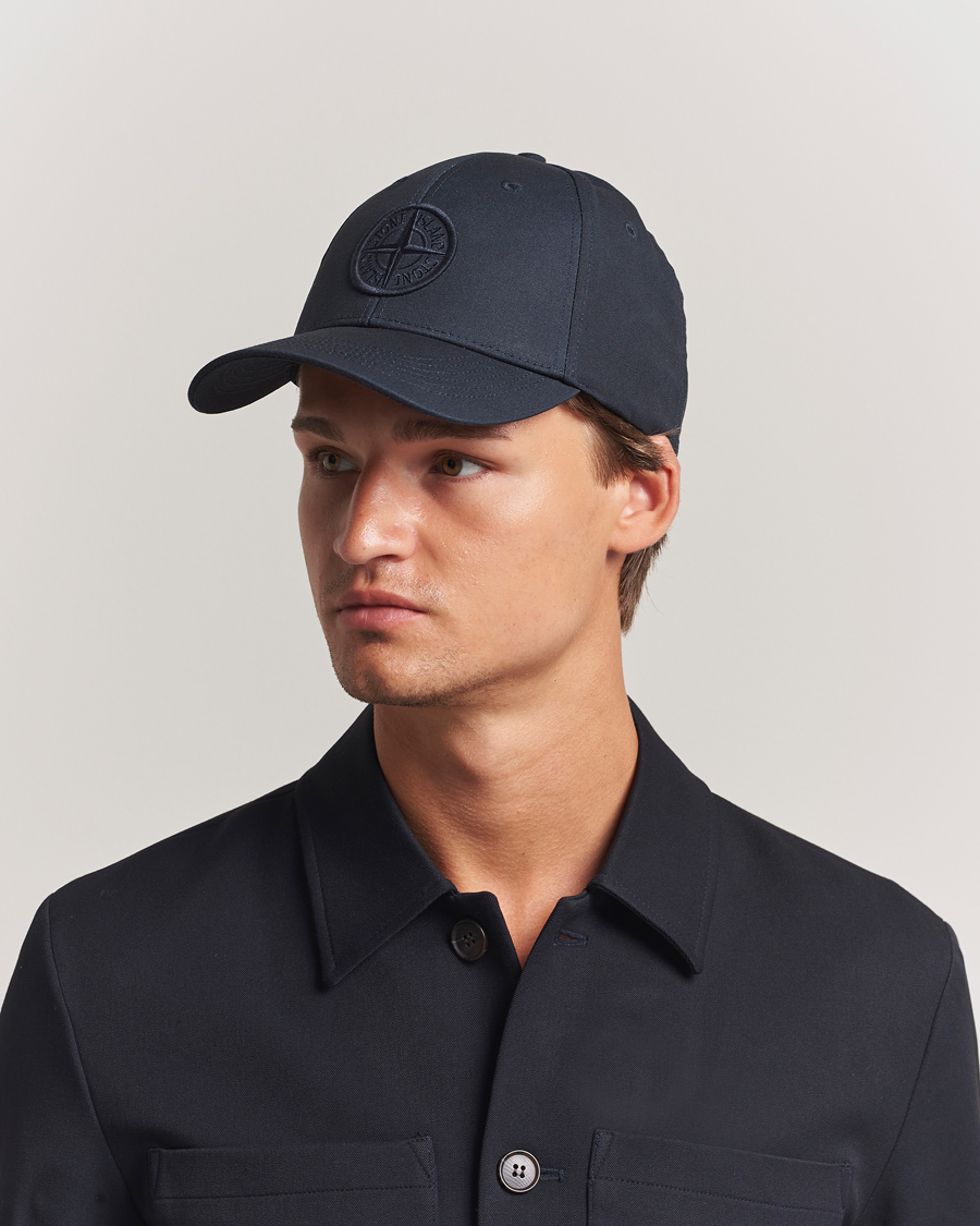 Men | Hats & Caps | Stone Island | Classic Cotton Cap Navy
