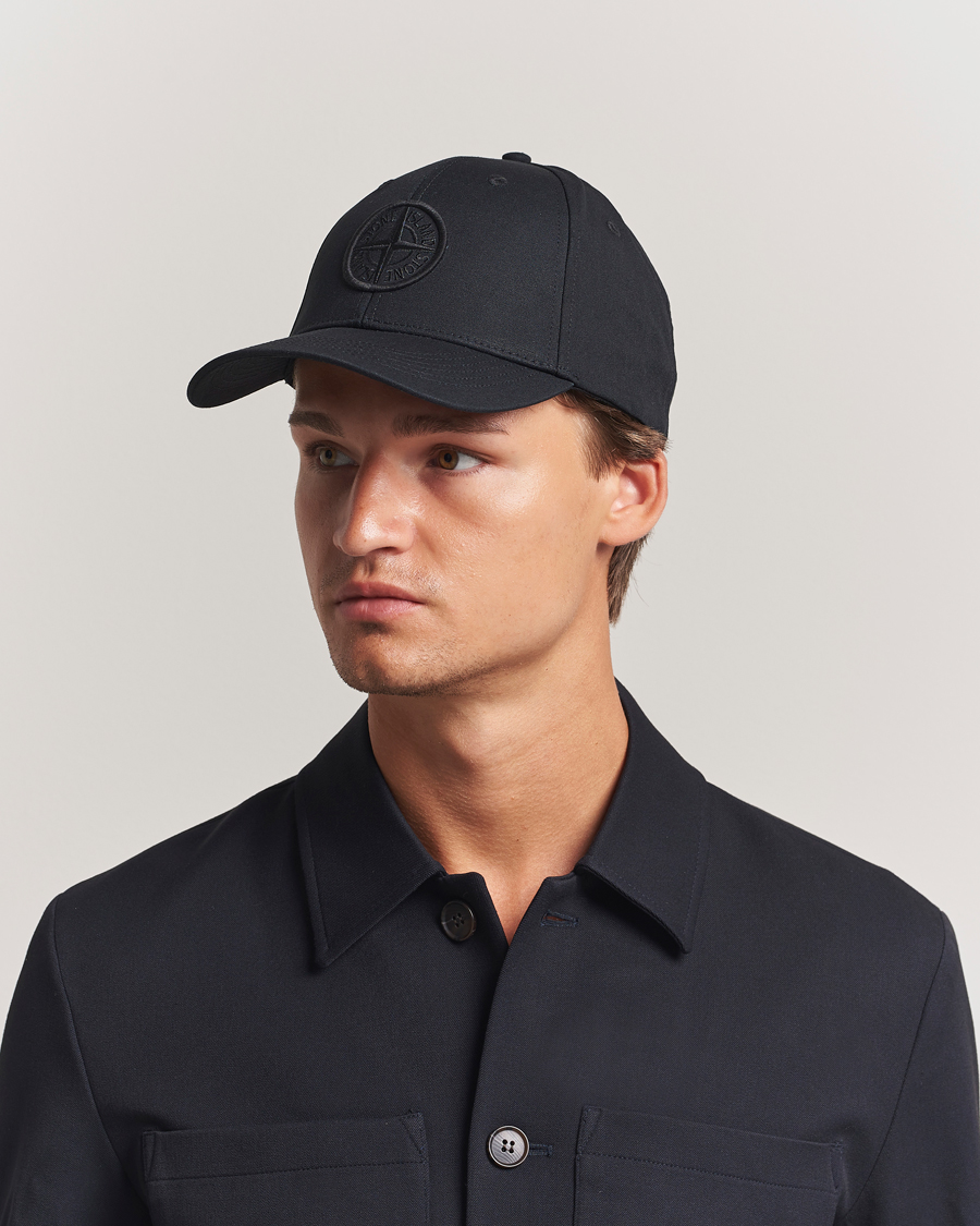 Men | Hats & Caps | Stone Island | Classic Cotton Cap Black