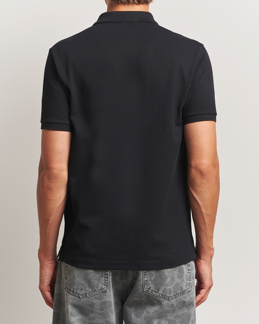 Men | Polo Shirts | Stone Island | Organic Cotton Pique Polo Black