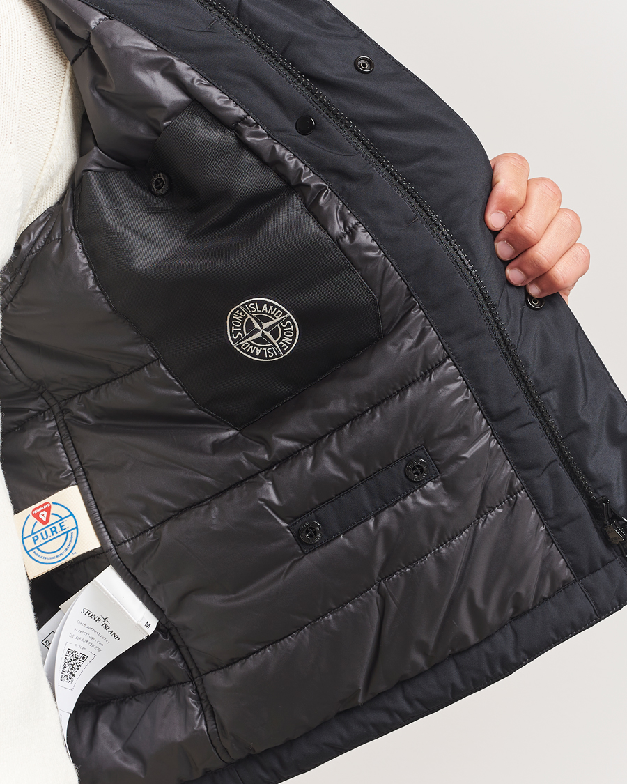 Men | Coats & Jackets | Stone Island | Micro Twill Padded Jacket Black