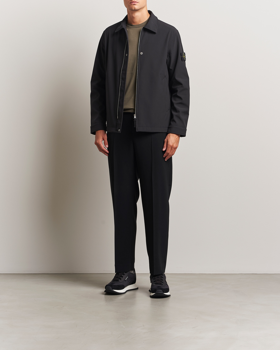 Men | Coats & Jackets | Stone Island | Soft Shell Shirt Jacket Black