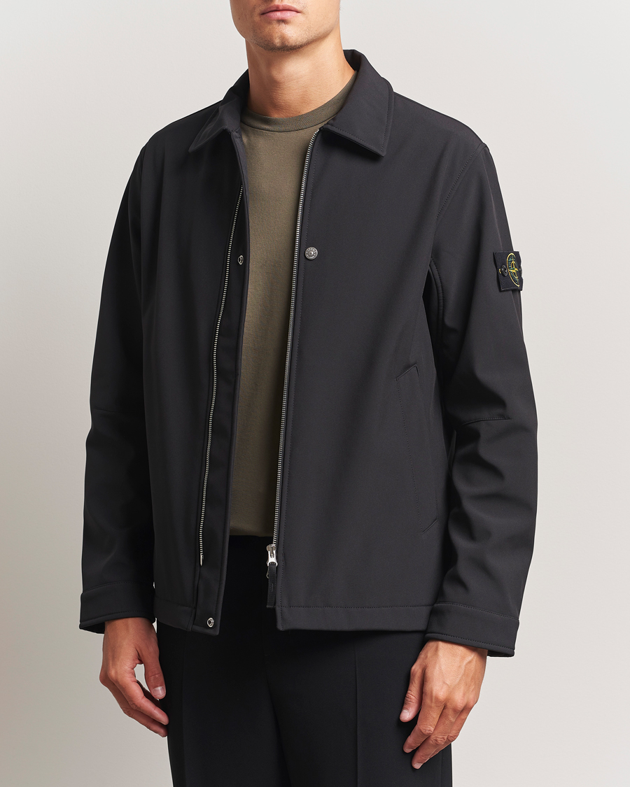 Men | Coats & Jackets | Stone Island | Soft Shell Shirt Jacket Black