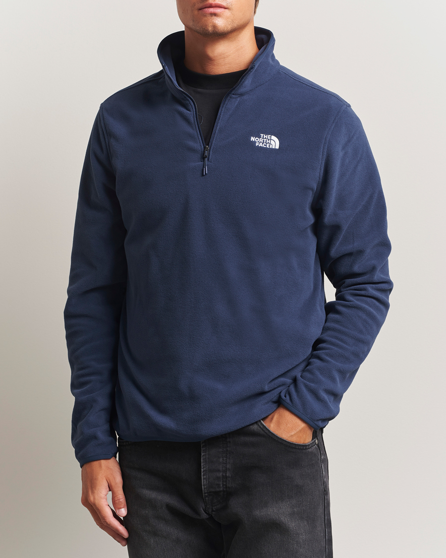 Men | Sweaters & Knitwear | The North Face | Glacier Fleece 1/4 Zip Navy