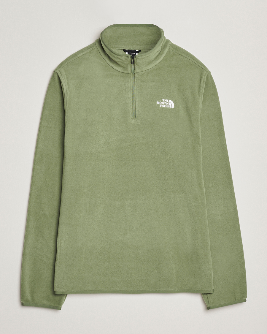 Men | Sweaters & Knitwear | The North Face | Glacier Fleece 1/4 Zip Sage Green