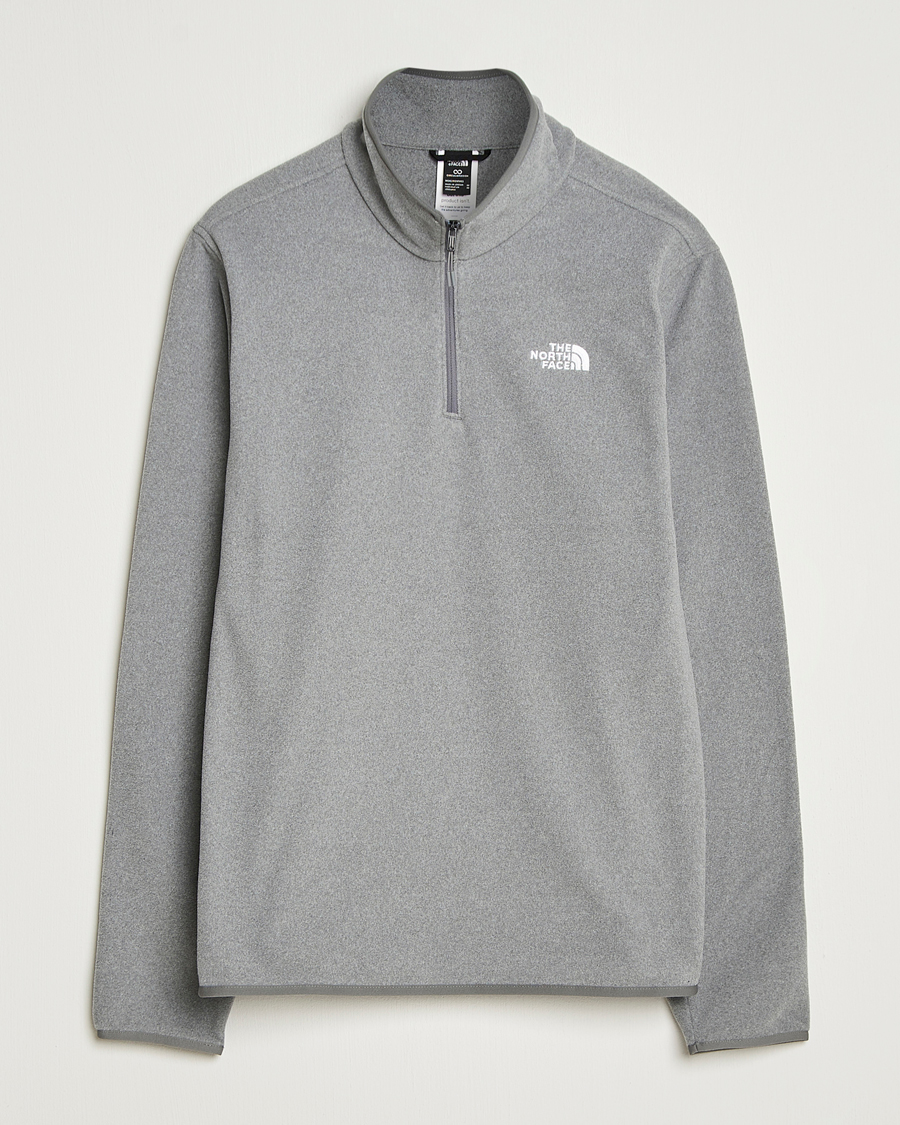Men | Sweaters & Knitwear | The North Face | Glacier Fleece 1/4 Zip Grey