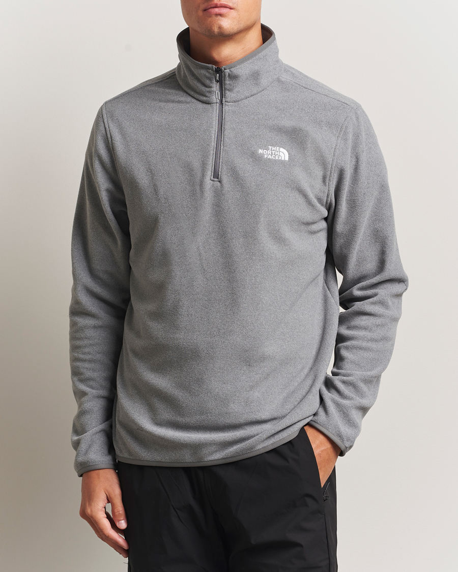 Men | Sweaters & Knitwear | The North Face | Glacier Fleece 1/4 Zip Grey