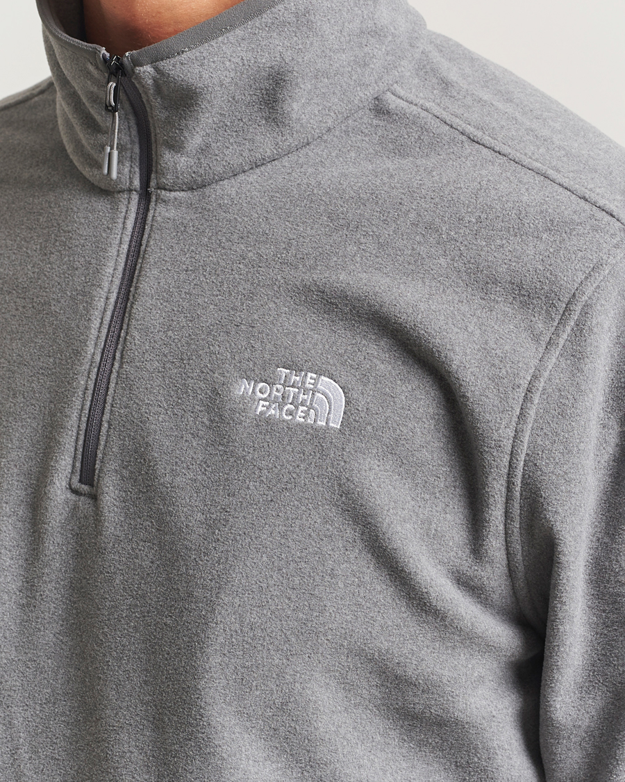 Men | Sweaters & Knitwear | The North Face | Glacier Fleece 1/4 Zip Grey