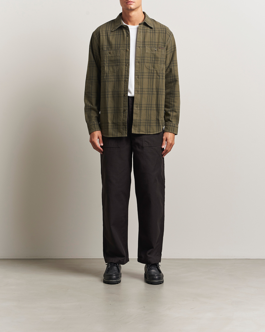Men | Trousers | orSlow | Regular Fit Original Sateen Fatigue Pants Black