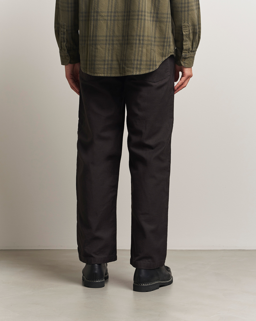 Men | Trousers | orSlow | Regular Fit Original Sateen Fatigue Pants Black