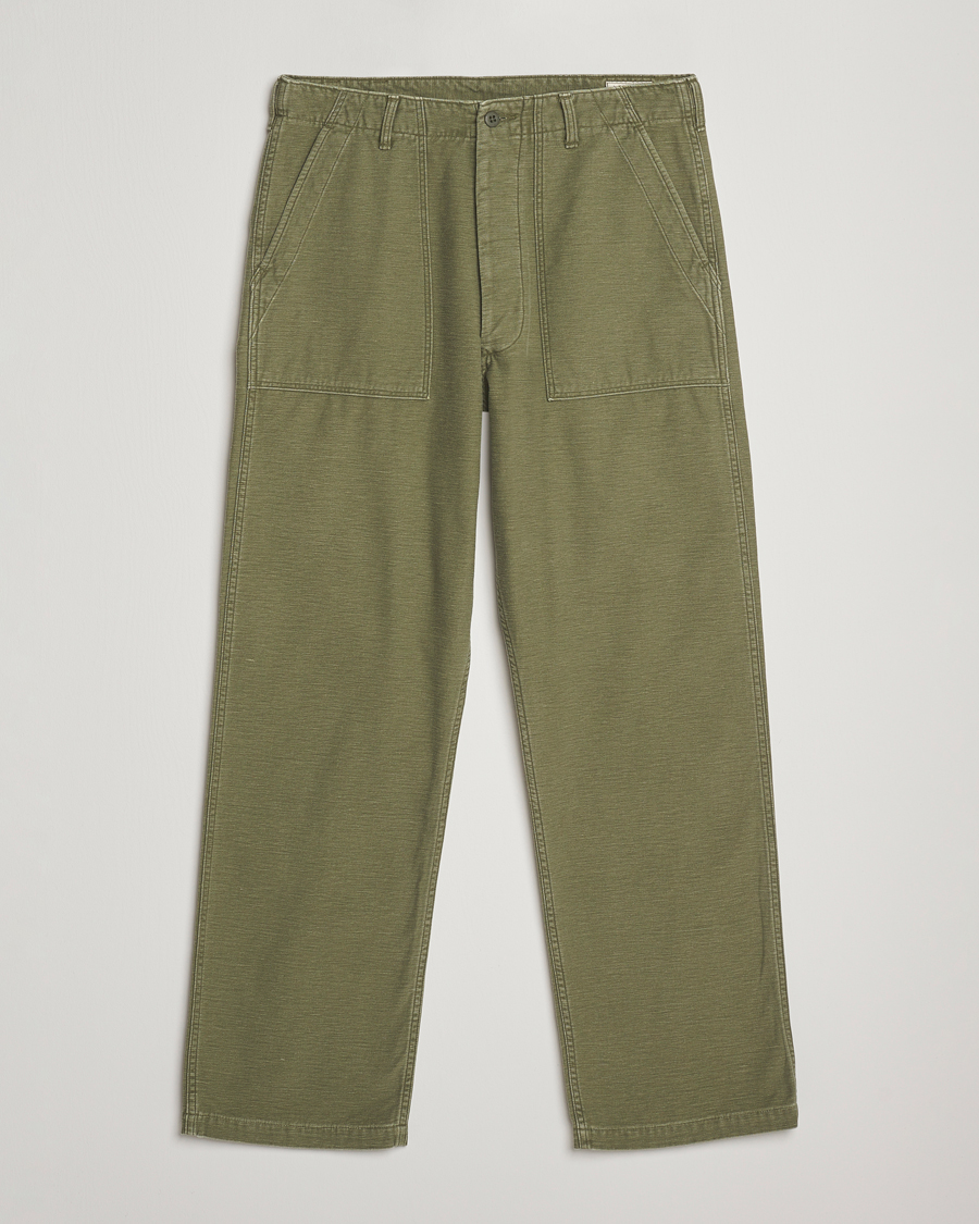 Men | Trousers | orSlow | Vintage Fit Fatigue Pants Dark Olive
