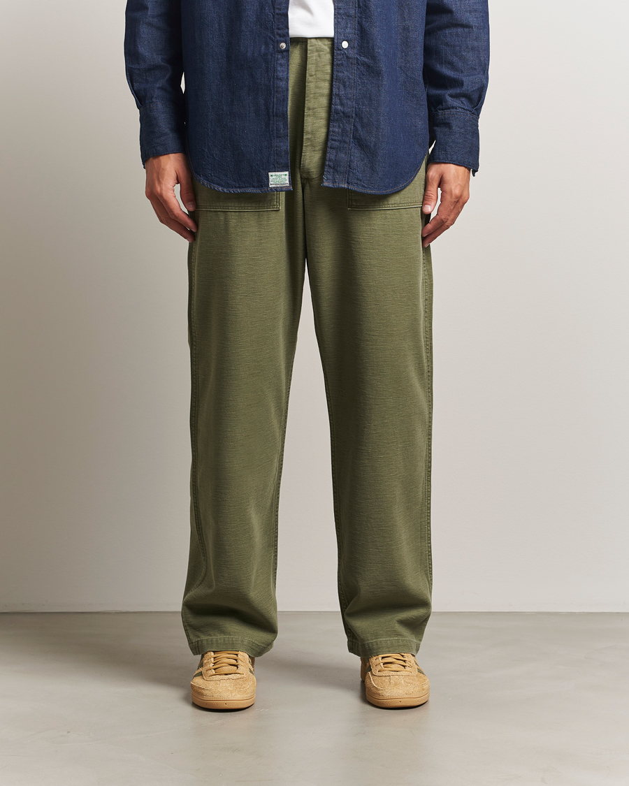 Men | Trousers | orSlow | Vintage Fit Fatigue Pants Dark Olive