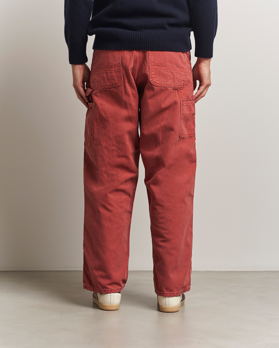 Men | Trousers | orSlow | Dad Fit Oxford Painter Pants Red