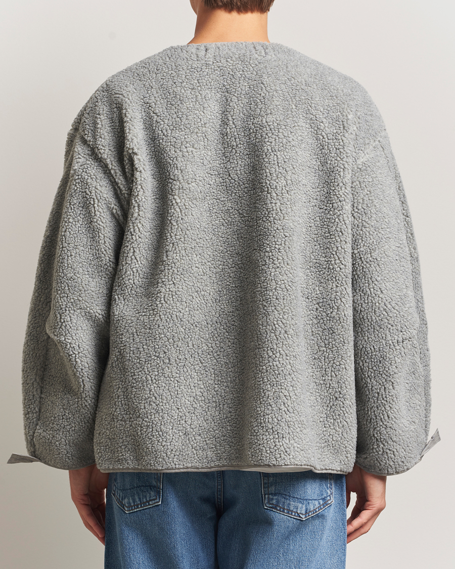 Men | Sweaters & Knitwear | orSlow | M-65 Tail Coat Liner Light Grey