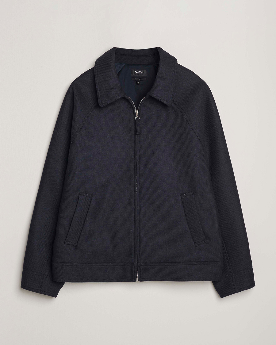 Men | Coats & Jackets | A.P.C. | Chase Wool Bomber Jacket Dark Navy