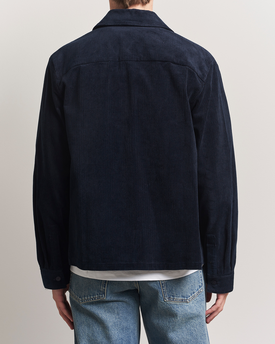 Men | Shirts | A.P.C. | Leon Corduroy Overshirt Dark Navy