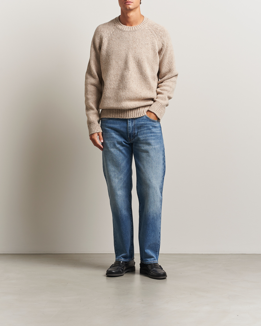 Men | Sweaters & Knitwear | A.P.C. | Harris Wool Knitted Sweater Beige