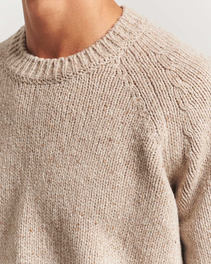Men | Sweaters & Knitwear | A.P.C. | Harris Wool Knitted Sweater Beige