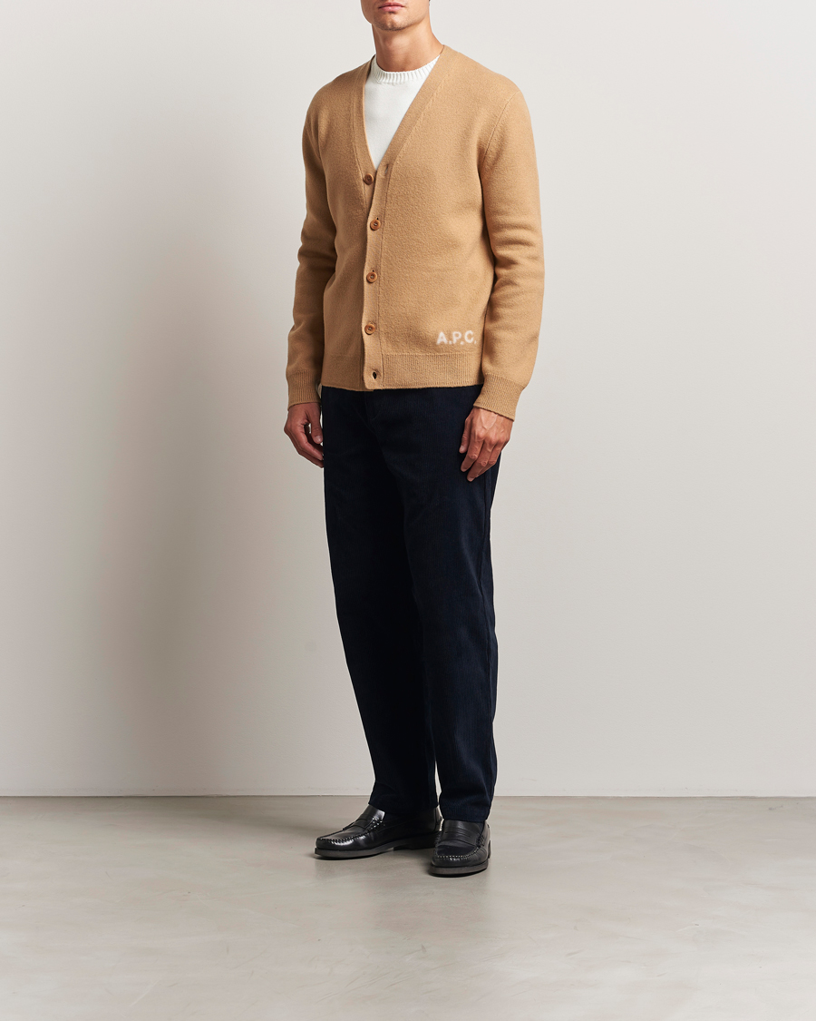 Men | Trousers | A.P.C. | Lawrence Corduroy Trousers Dark Navy